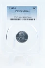 1943-S PCGS MS66+ Steel Lincoln Wheat Cent Business Strike 1C