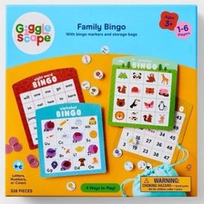 Giggle Scape Family Bingo Game Night Staple - Counting and Matching Skills
