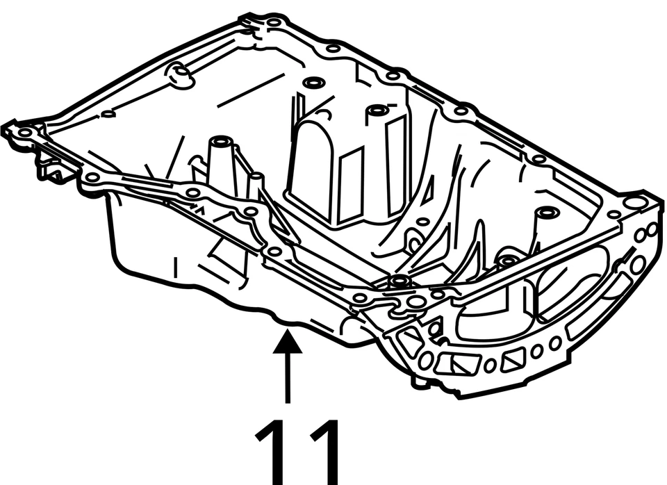 Маслосборник двигателя Ford Fusion 2010-2012 годов выпуска MGJ1O - Изображение 4 из 4
