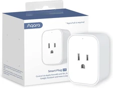 Aqara Smart Plug, REQUIRES AQARA HUB, Zigbee, with Energy Monitoring, White 