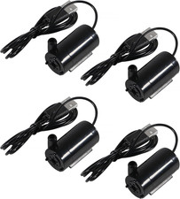 4Pcs Micro Submersible Pump DC 3-5V USB Mini Water Pump for Aquariums Fish Tank