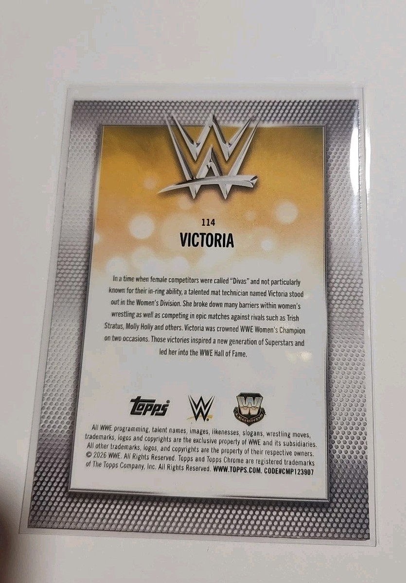 2026 Topps Chrome WWE Victoria #114 X-fractor Wrestling Card | eBay