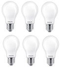 6x Philips LED Lampe Birne E27 warmweiß 1,5W = 15W 150lm EEK:F (Spektrum A-G)