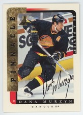 1996-97 Pinnacle Be a Player Autographs Dana Murzyn Auto Vancouver Canucks #160