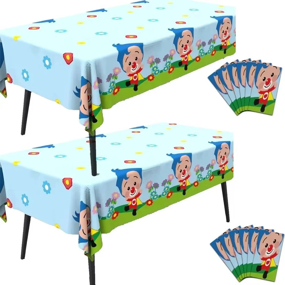 Manteles Payaso Plim Plim para Niños Fiesta, Cumpleaños o Baby Shower Decoración Nuevos Foto 3 de 4