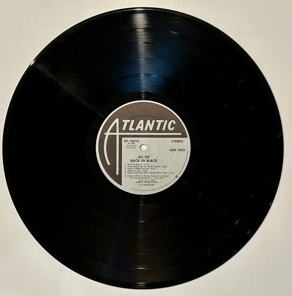 AC/DC ‎Back In Black Atlantic Records SD 16018 Vinyl 1980 - Image 3 of 4