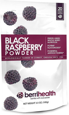 100% Authentic Oregon Black Raspberry Powder - Made in the USA - 100 Grams - Glu