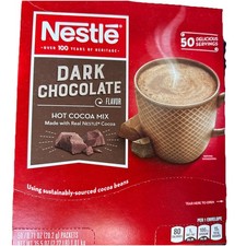 Nestle 70060 0.71 oz Hot Cocoa Mix - Dark Chocolate (50/BX) BEST BY DATE 3/2026
