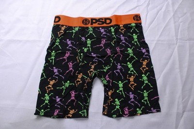 PSD Men's Standard Length Modal Boxer Briefs DH3 Skeleton Dance Large NWT