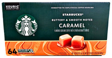 Starbucks Caramel Flavored Ground Coffee K-cup Pods 64 Counts EXP 11/2026