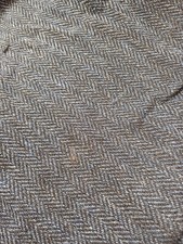 Harris Tweed Fabric for craft and patchwork. Navy/grey colour.50 cm x 50 cm