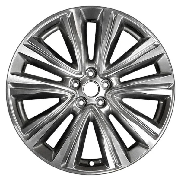 For Lincoln MKX 16-18 Alloy Factory Wheel 5 V-Spoke Machined & Medium Hyper