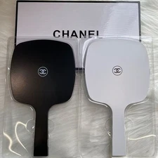 Chanel Handheld Rectangle Handheld Makeup Mirror - Black