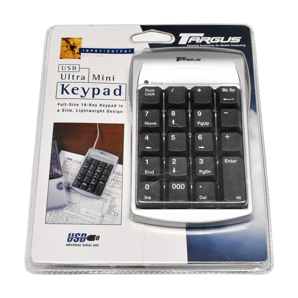 Targus Portable Numeric USB Keypad tastierino numerico PAUK10E per PC Mac Net... - Immagine 2 di 3