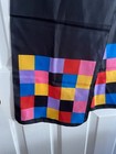 Trifari Scarf Geometric Checkerboard Colorblock Art Deco — photo 2