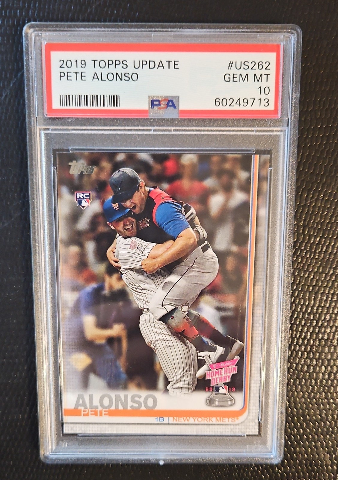 2019 Topps Update Pete Alonso Home Run Derby Rookie RC US262 PSA 10 GEM MT Mets