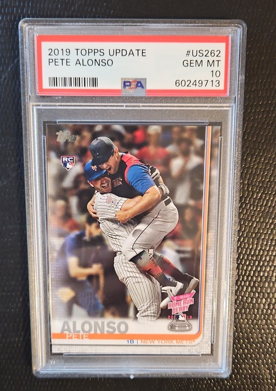 2019 Topps Update Pete Alonso Home Run Derby Rookie RC US262 PSA 10 GEM MT Mets