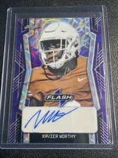 2022 Leaf Flash Xavier Worthy 10/15 Auto #BA-XW1 Purple Autograph Beautiful RC