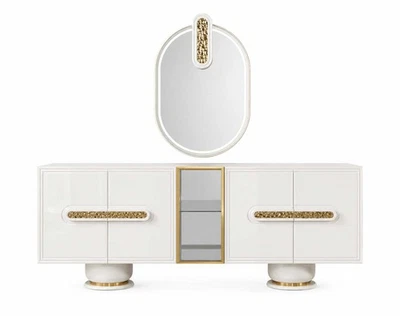 Sideboard mit Spiegel Buffet Esszimmer Schrank Anrichte Komplettes - Bild 1 von 2