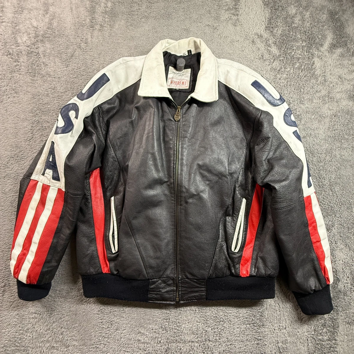Michael Hoban NORTH BEACH 本革 レザーベスト 90s Michael Hoban North Beach Leather Jacket Size 40 Brown Men's | eBay