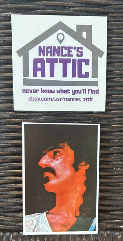1972 Frank Zappa  Sound 72 Daily Express  Rookie RC Card.