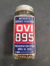AUTHENTIC BRONZE SHAVINGS FROM ALEX OVECHKIN 895 PRESENTATION STICK 4/10/25