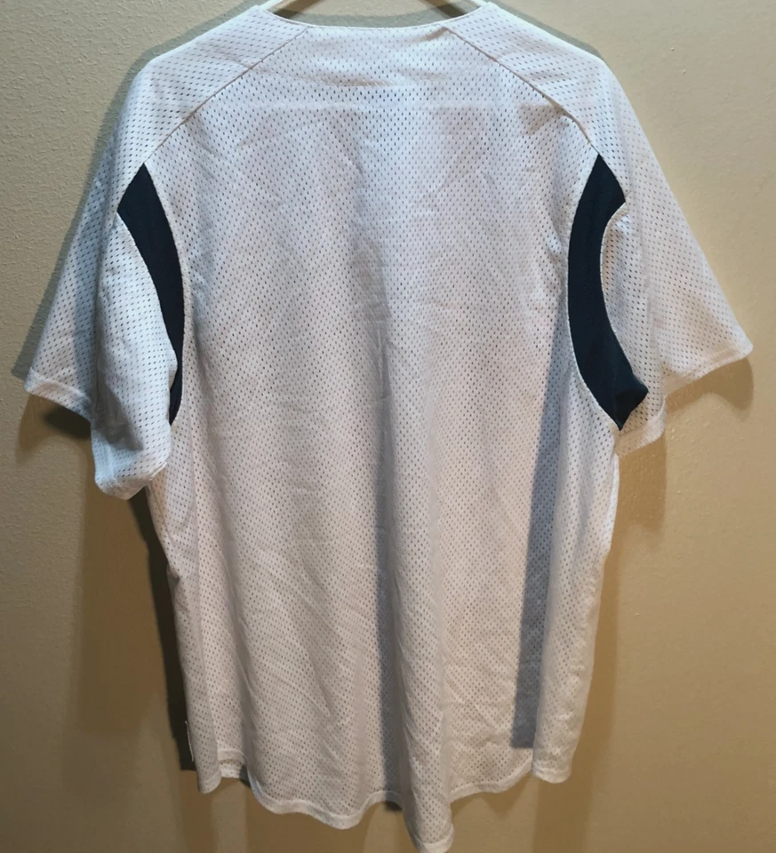 Baylor Bears NCAA Big 12 Vintage 90s Majestic Mesh White Sewn Baseball Jersey - Image 2 of 2