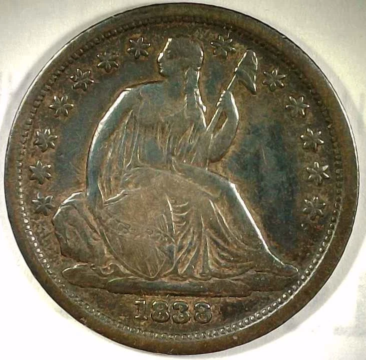 1838 Year Seated Liberty Dimes (1837-1891) for sale | eBay