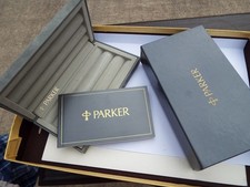 original manual & box / case for PARKER 75 Premier sterling silver fountain pen