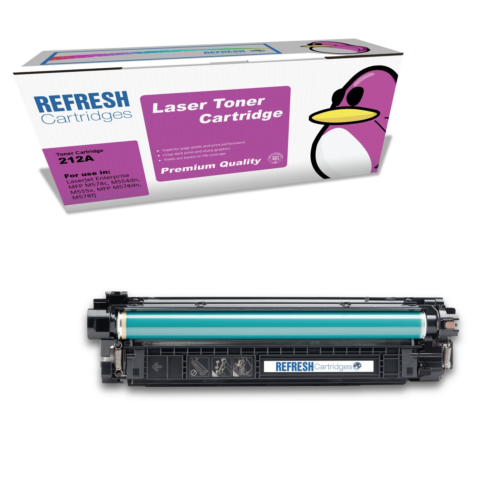 Refresh Cartridges Replacement Magenta 212A Toner Compatible With HP Printers