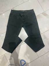 MIH Women’s Jeans Size 31 Forest Green The Oslo Mid Rise Long Slim Leg