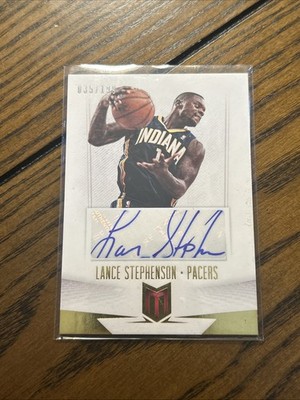 Lance Stephenson 2012-13 Momentum Auto /199 #96 Pacers LEGEND