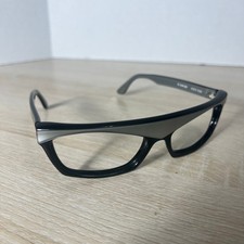 ALAIN MIKLI A.M.86 0123 038 RARE Eyeglasses Black Silver SKINNY FIT France