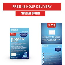 Nicotine Polacrilex Coated Gum 4mg Ice Mint Flavor Smoking Cessation