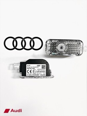 AUDI BEAM RINGS-PUDDLE LIGHT'S NEW OEM. MSRP $285.99 SET OF TWO