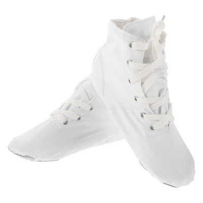 Baskets Blanches À Plateforme Chaussures De Danse Salon Salle Bal - Photo 1/4