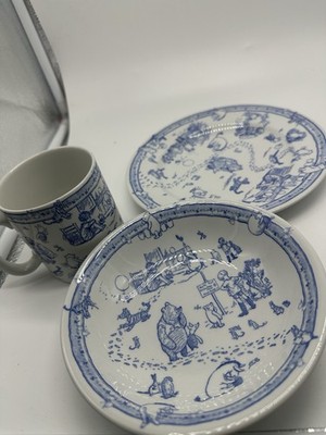 spodeスポード⭐︎クラシックpoohマグ&プレート プーさん　ディズニー Spode Disney Classic Discovery Pooh 2003 Children's 3-Piece Set