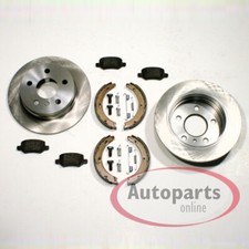 Bremsscheiben Ø 280 mm + Beläge Handbremsbacken Zubehör hinten für Peugeot Boxer