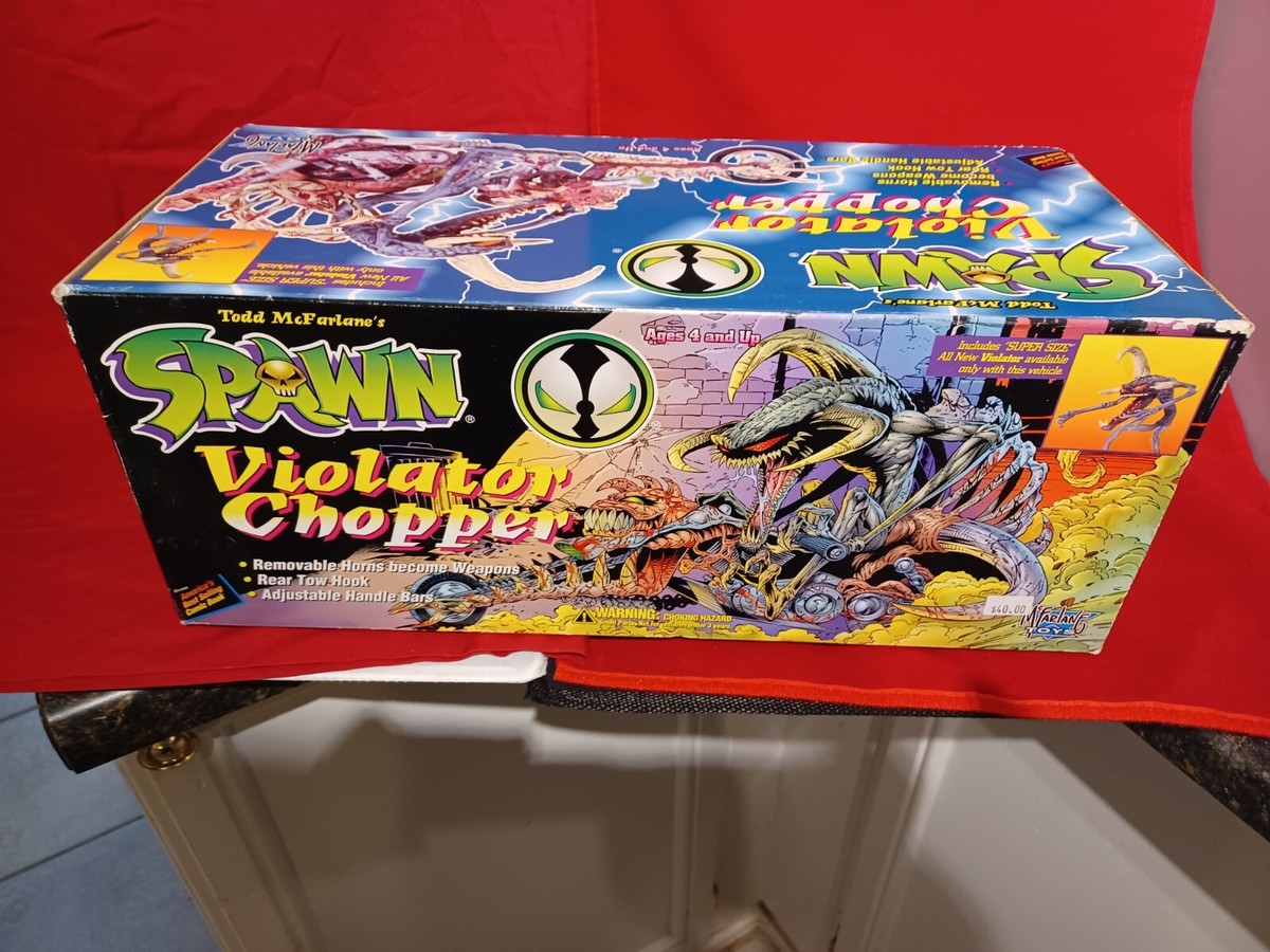 アメコミ McFarlane Toys Spawn Violator Chopper 1995 McFarlane Toys Spawn Violator Chopper w/Super Size Violator