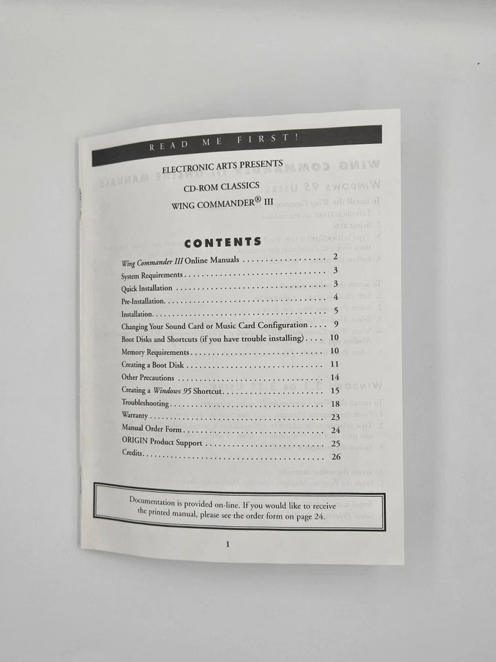 Wing Commander 3: Heart of The Tiger (PC CD-Rom, 1994) Gold Edition--VERY GOOD - Image 4 of 4