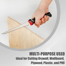 Bi-Ground Teeth Drywall Wallboard Plywood PVC Fast Cutting Hand/Jab Saw 6" Red