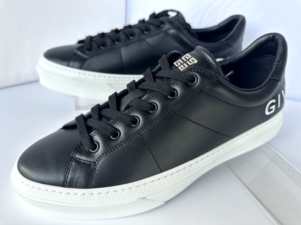 Givenchy Mens Tennis Shoes City Sport Sneakers Size 44 Black