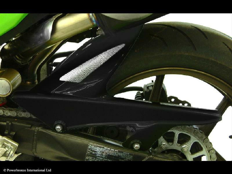 POWERBRONZE PARAFANGO POSTERIORE NERO LUCIDO KAWASAKI ZX-10R 2006