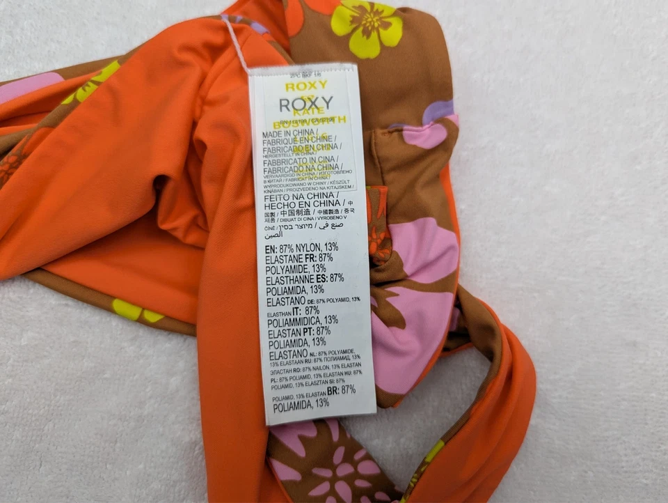 NWOT Roxy sz L Cheeky Bikini Surf Kind Kate floral print swim 1579 - Image 3 of 3