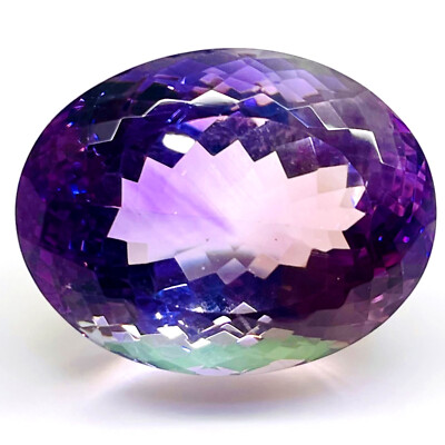 VVS Natürlich Amethyst 24.5x19mm Oval Schliff Unbehandelt Lose Edelstein 46.45