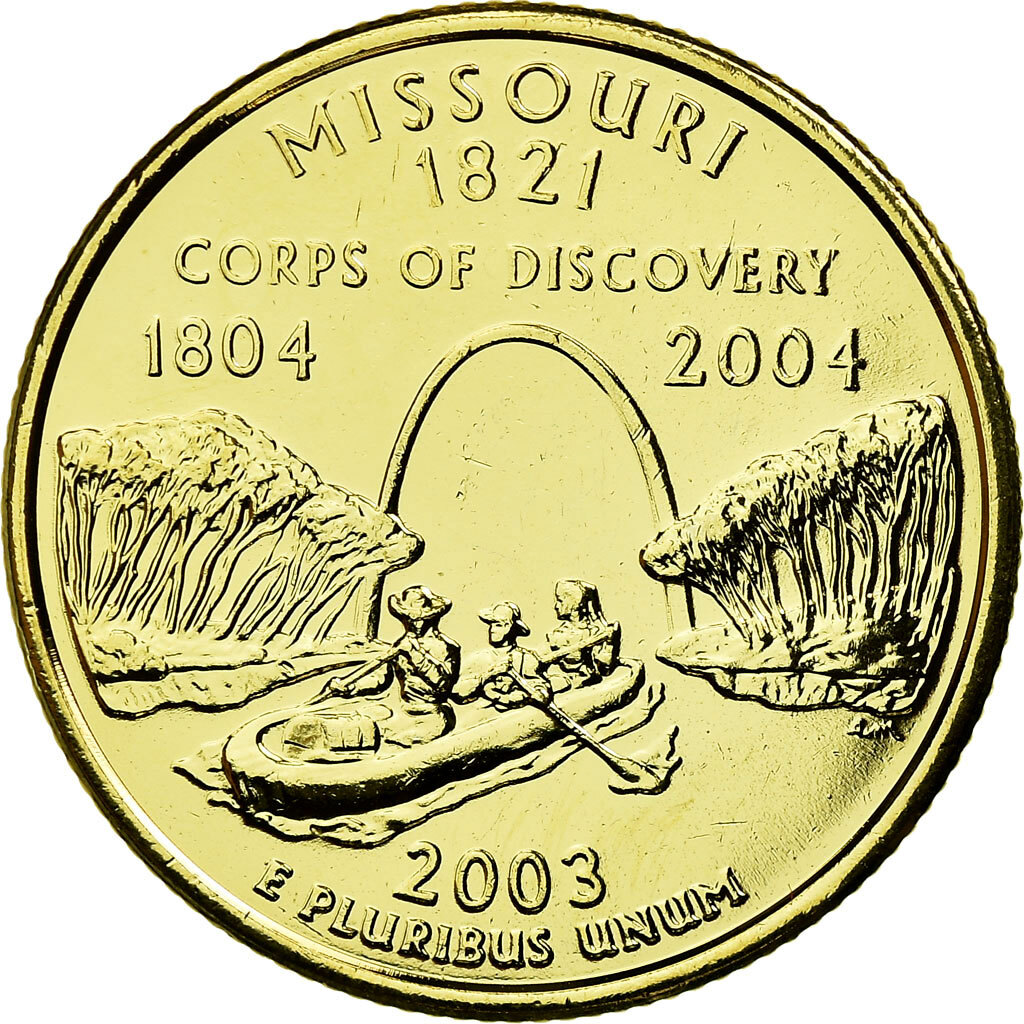 [#701278] Münze, Vereinigte Staaten, Missouri, Quarter, 2003, golden ...