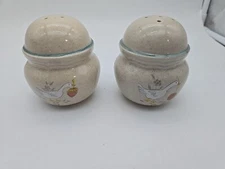 Vintage International China Marmalade Salt & Pepper Shakers Country Geese