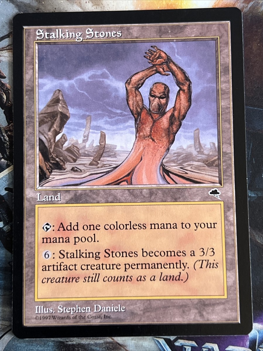1x Stalking Stones (327) Tempest LP MTG Magic the Gathering x1 MKE