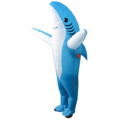 Costume gonfiabile Baby Shark squalo divertente adulti mascotte
