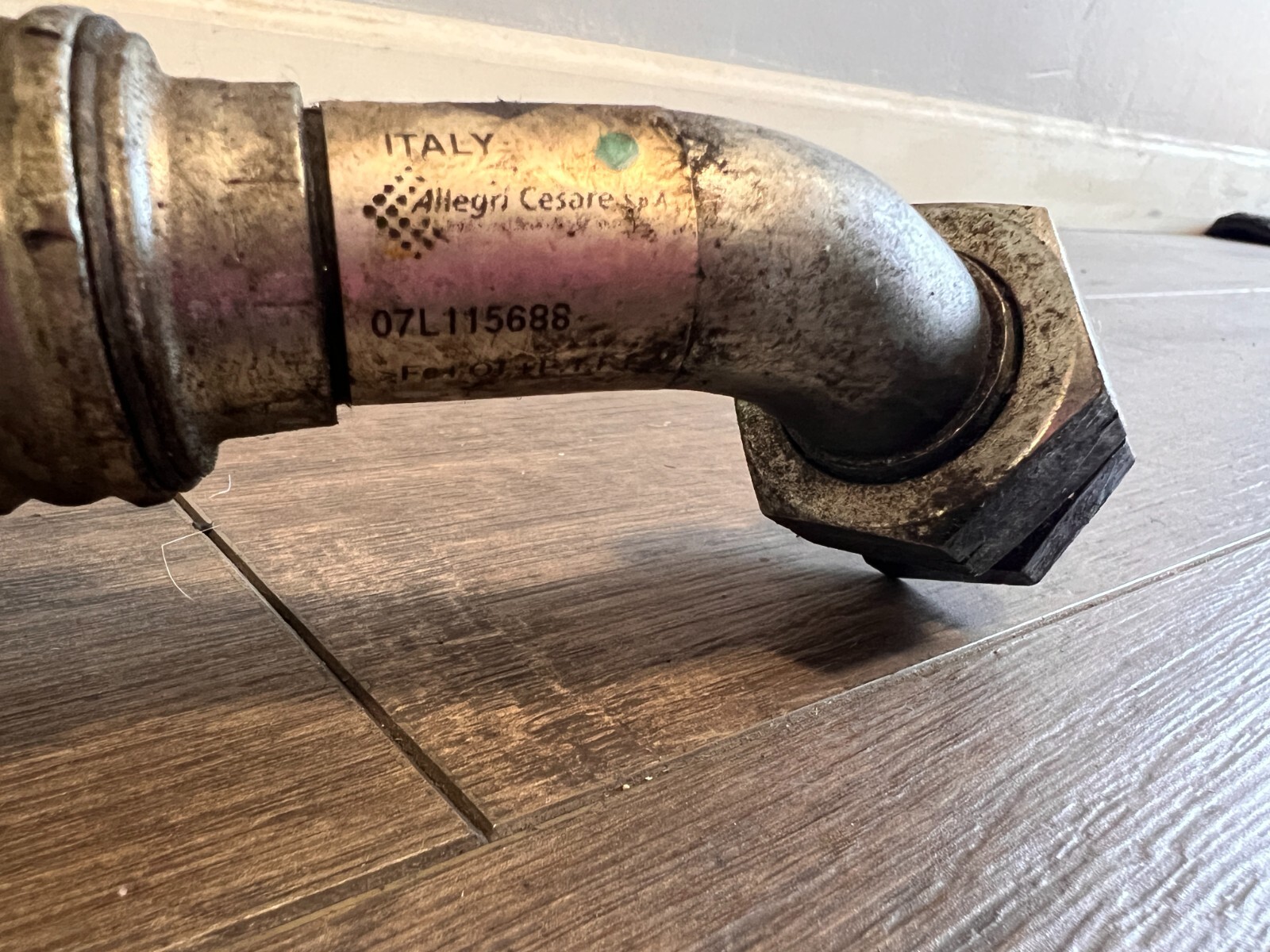 LAMBORGHINI GALLARDO ENGINE OIL COOLER HOSE PIPE LINE OEM 07L115689 07L115688